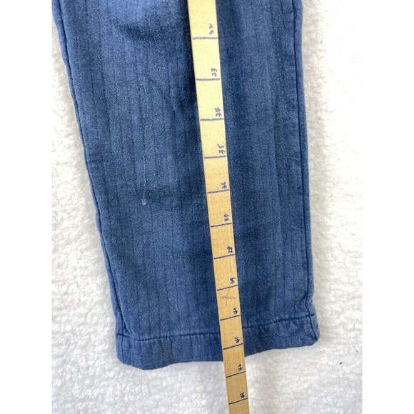 Apiece Apart Wide Leg Jogger Pants Women’s M Blue Cotton Elastic Waist Casual - Picture 4 of 10